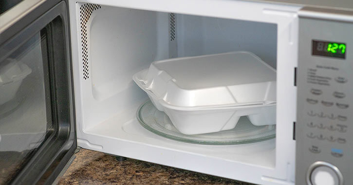 Can microwaving Styrofoam make you sick?