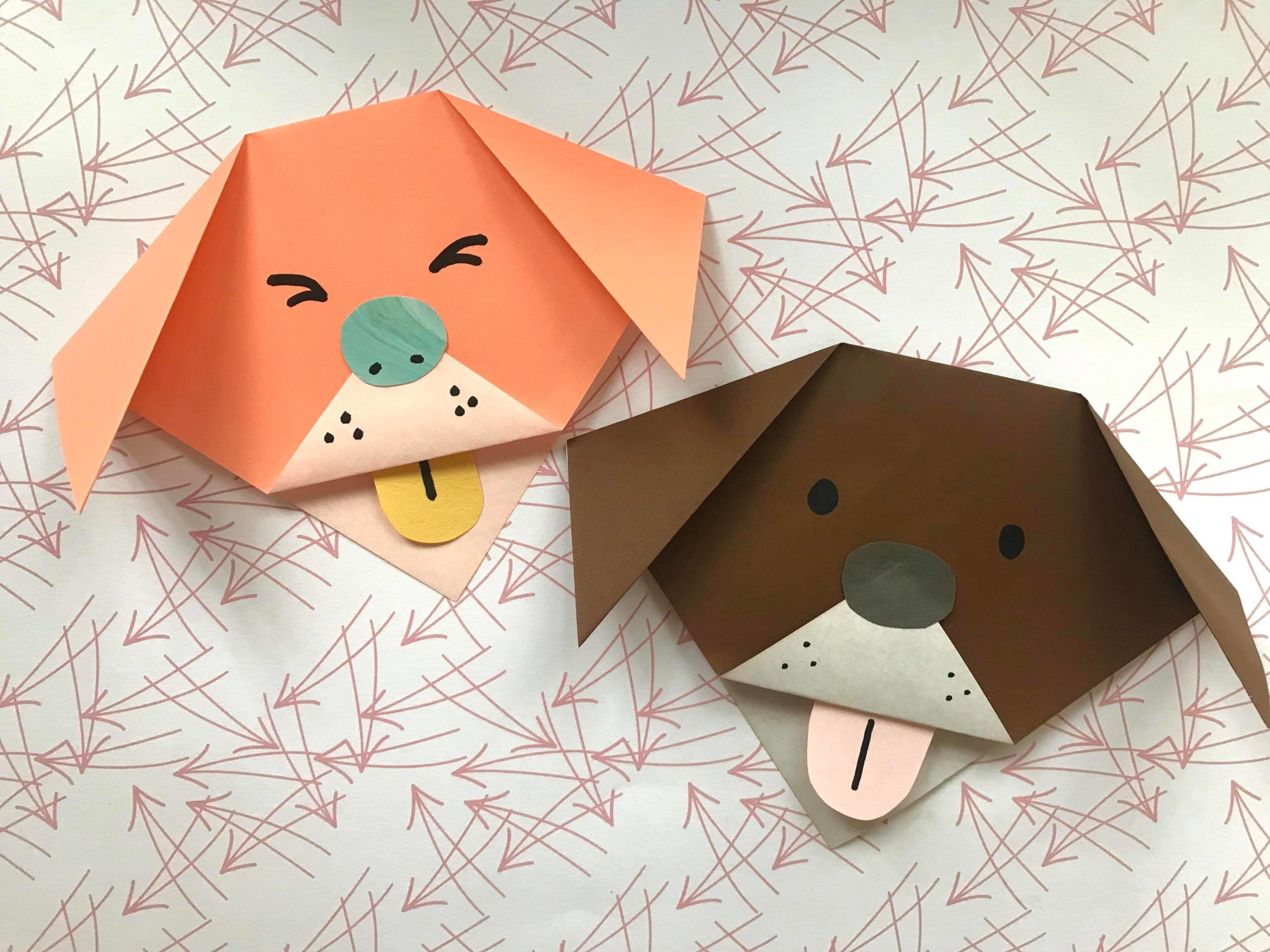 How do you make an origami dog step by step?