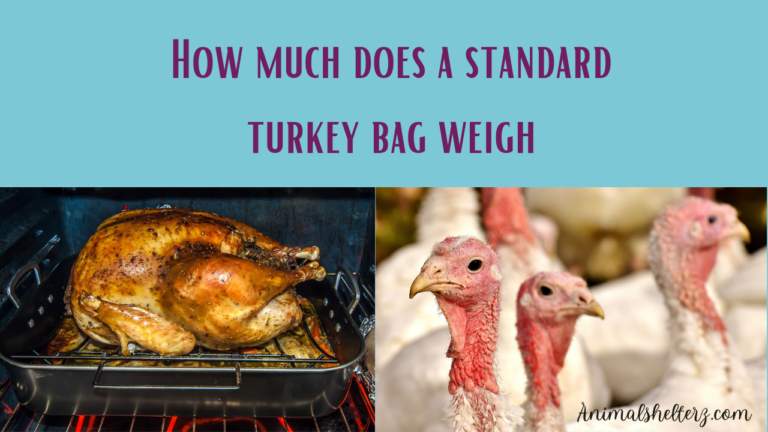 How much does a standard turkey bag weigh?
