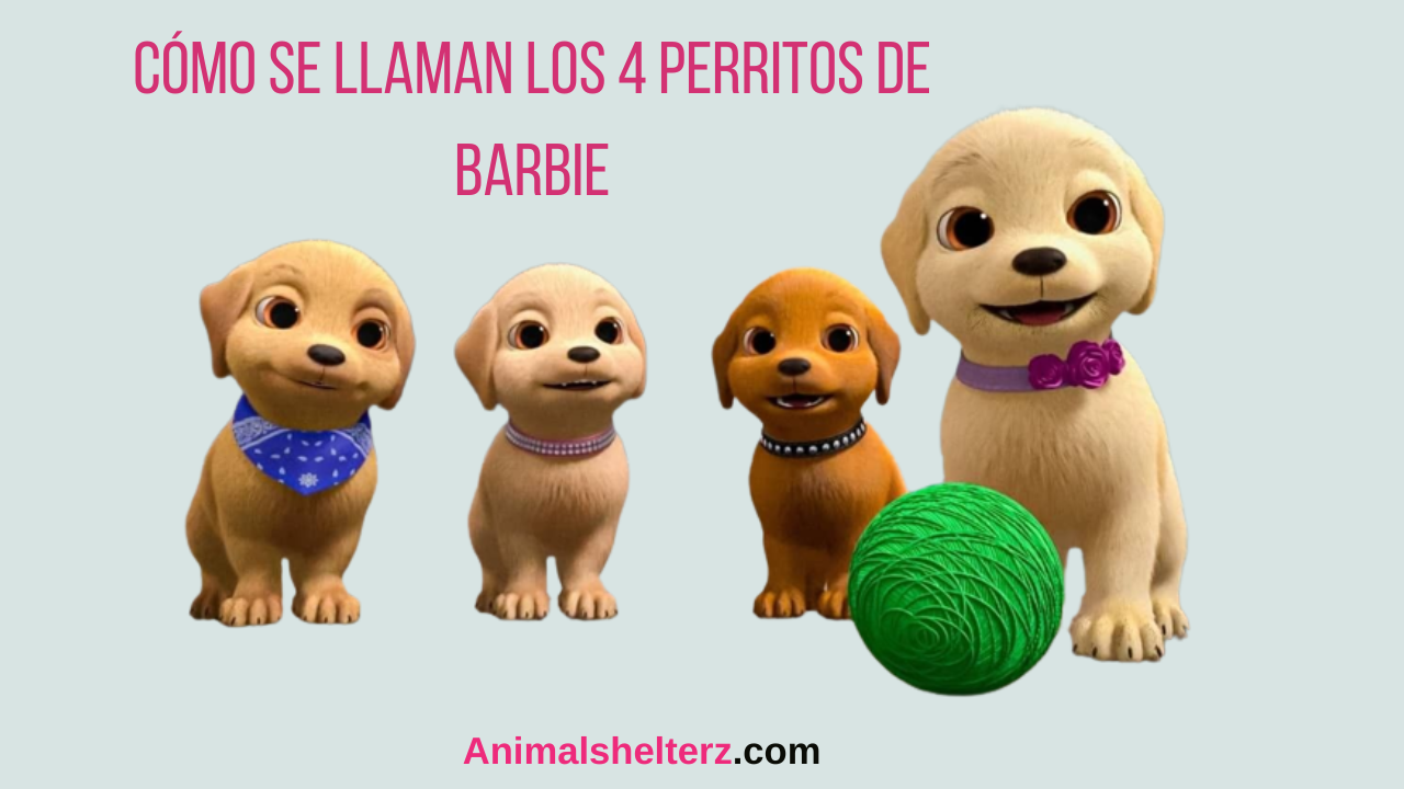 Cómo se llaman los 4 perritos de Barbie